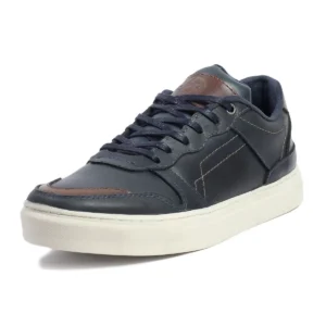 Tenis en Cuero Para Hombre VIAR Disel Azul